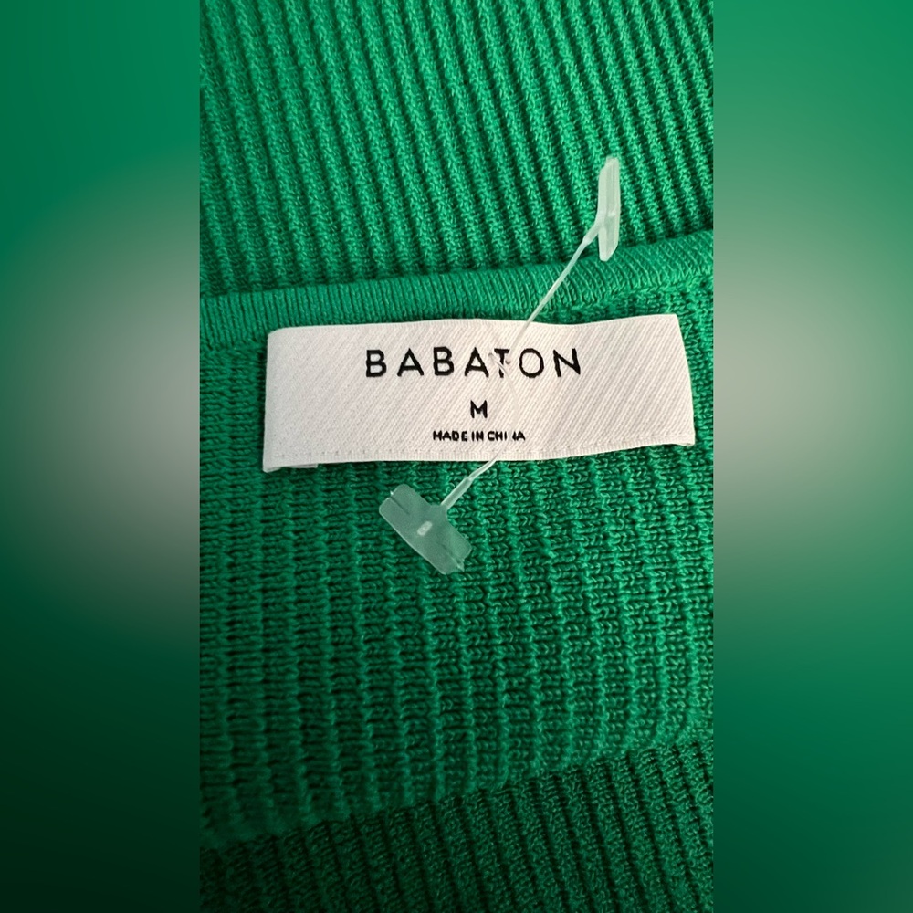 Babaton Vibrant Green One-Shoulder Dress size M - Picture 7 of 9